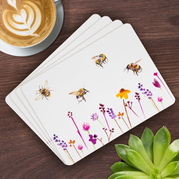 BUSY BEES PLACEMATS S4