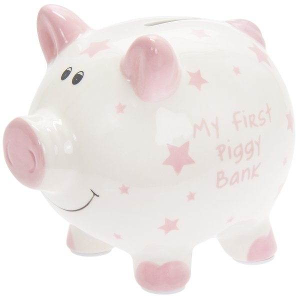 MY FIRST PIGGY BANK PINK LARGE