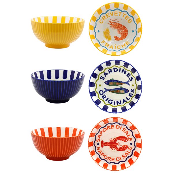 FRUITS DE MER BOWL 5" 3ASST FRUITS DE MER BOWL 5" 3ASST