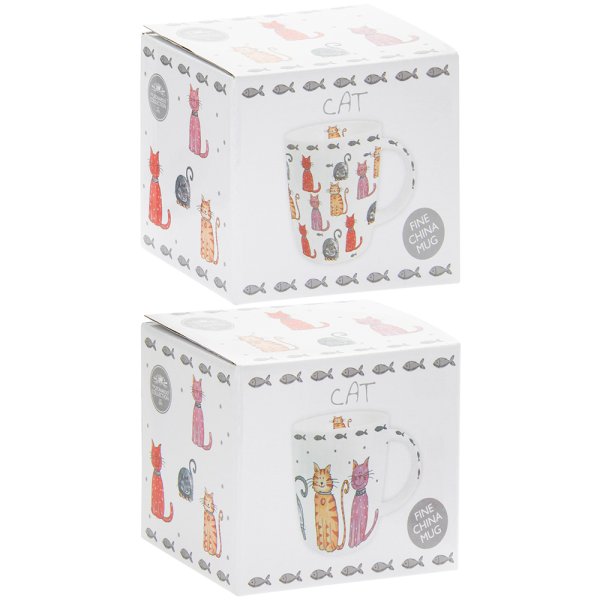 FAITHFUL FRIENDS CAT MUG 2A