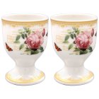 REDOUTE ROSE EGG CUPS
