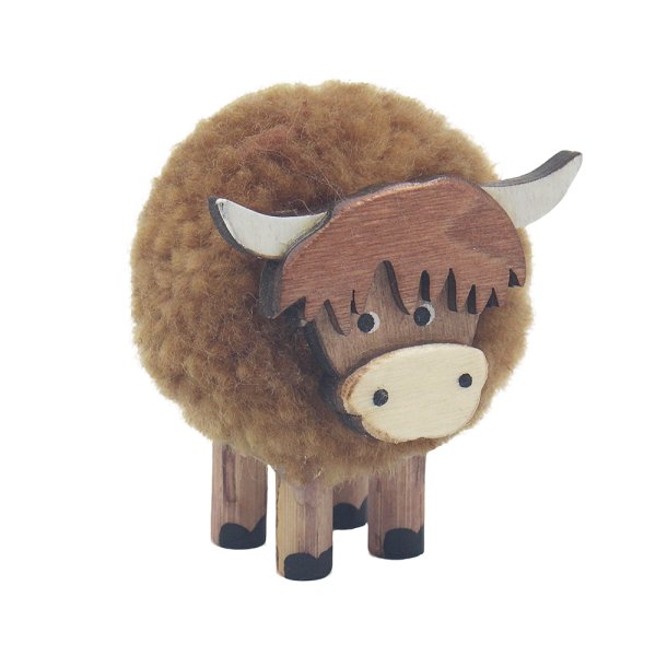 HIGHLAND COW POM POM SML HIGHLAND COW POM POM SML