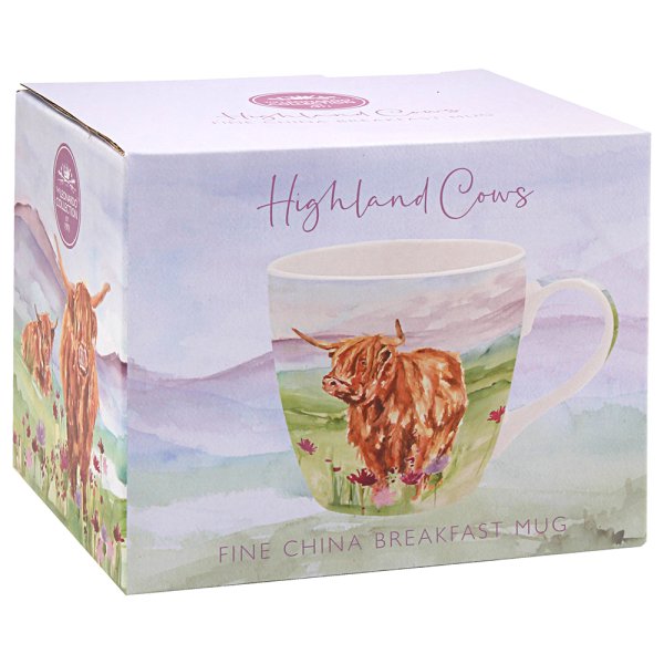 HIGHLAND COW BREAKFAST MUG