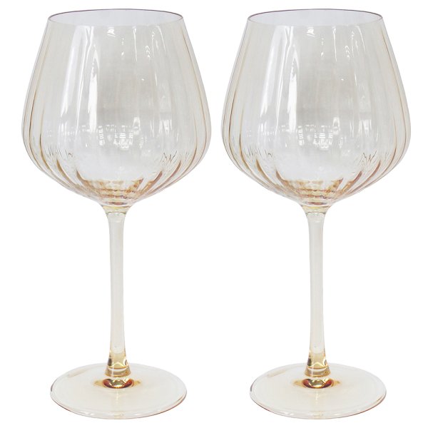 GIN GLASSES -AMBER SET 2