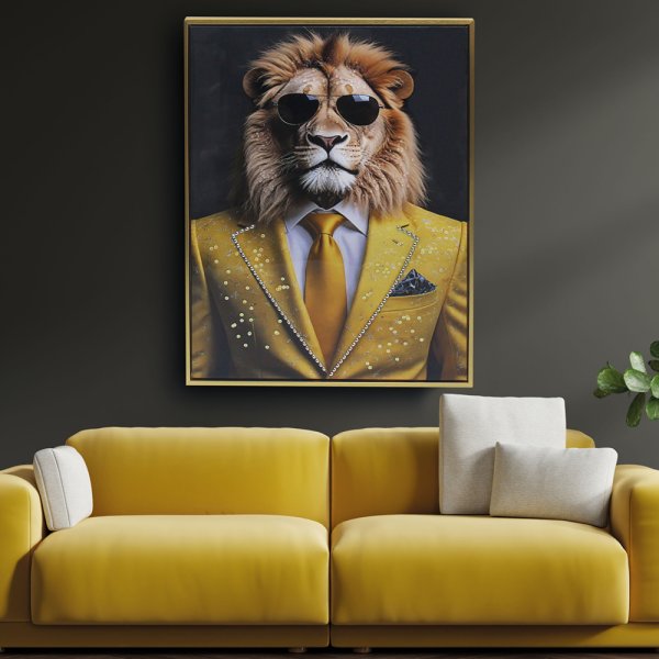 LION BLING WALL ART