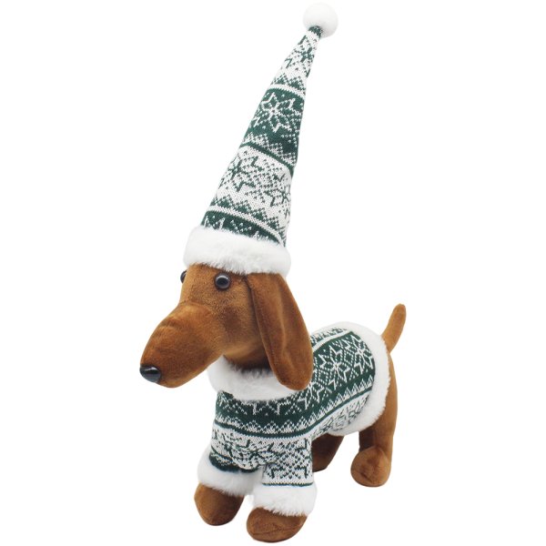 XMAS DACHSHUND GREEN M