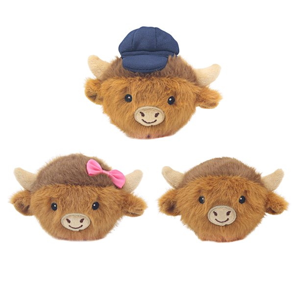 BOUNCY HIGHLAND COW 3 ASST