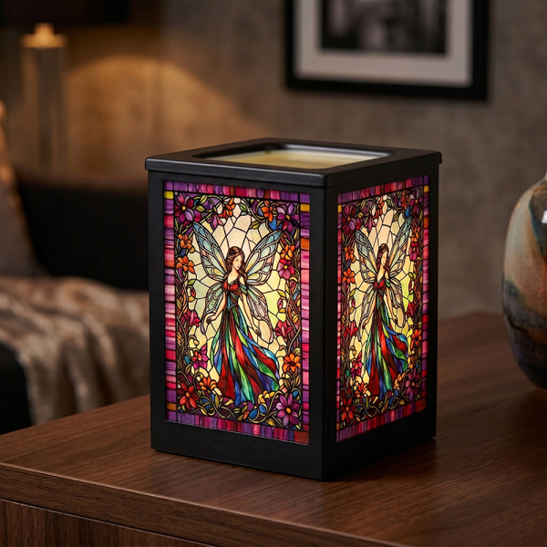 STAINED GLASS AROMA LAMP FAIRY