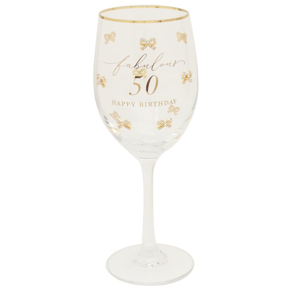 MADELAINE 50TH WINE GLASS