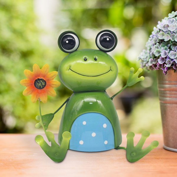BRIGHT EYES FROG WITH FLOWER