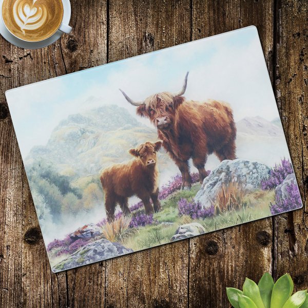 HIGHLAND COW CUTTING BOARD