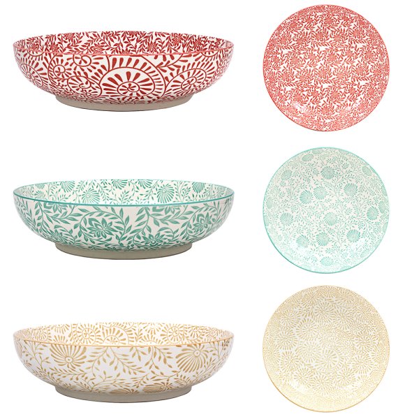 DOLCE VITA BOWL 22CM 3 ASST