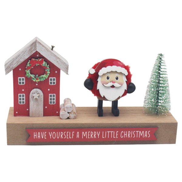 SANTA SINGLE STANDING PLAQUE
