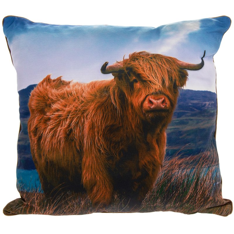 Highland Cow Cushion Lesser Pavey