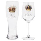 LORDSHIP LADYSHIP GLASS SET 2