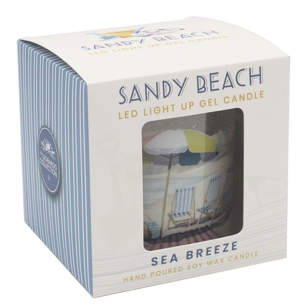SANDY BEACH LED GEL CANDLE