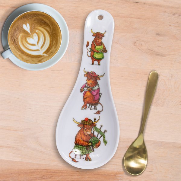 HIGHLAND COW SPOON REST
