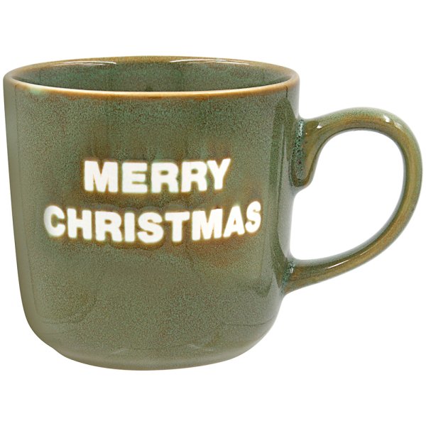 MERRY CHRISTMAS MUG GREEN