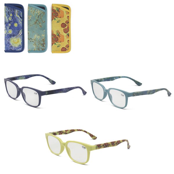 READING GLASSES VAN GOGH 3 ASS
