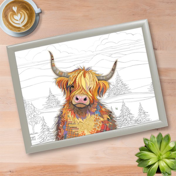 CAMERON HIGHLAND COW LAPTRAY