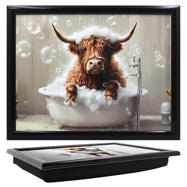 HIGHLAND COW WOW LAPTRAY