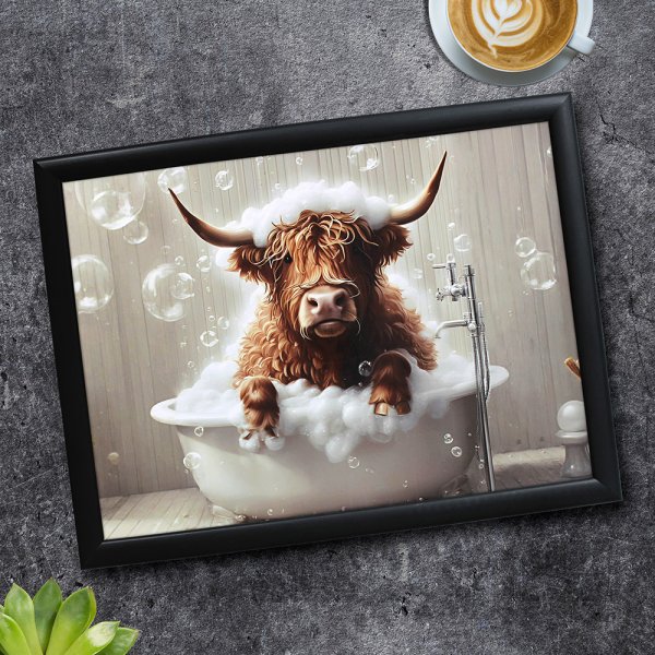 HIGHLAND COW WOW LAPTRAY