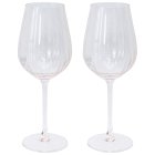 WINE GLASSES -PINK SET 2