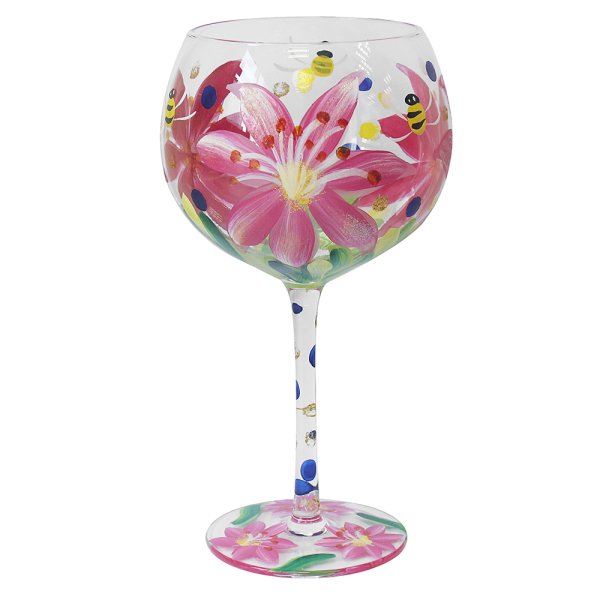 LILIES GIN GLASS