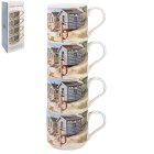 SANDY BEACH STACKING MUGS S4