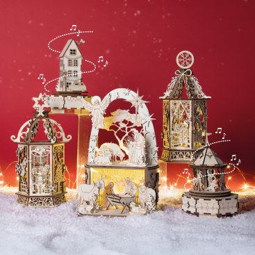 CHRISTMAS WOODCRAFT 3D PUZZLES