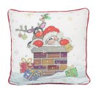 XMAS BUG ART SANTA CUSHION