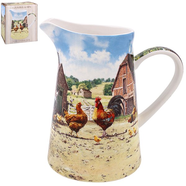 COCKEREL & HEN JUG