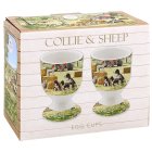 COLLIE & SHEEP EGG CUPS