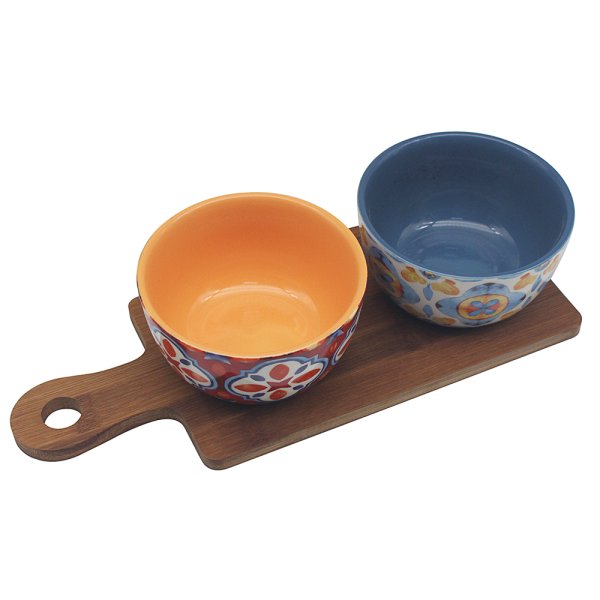 TUSCANY BOWLS ON BASE SET 2