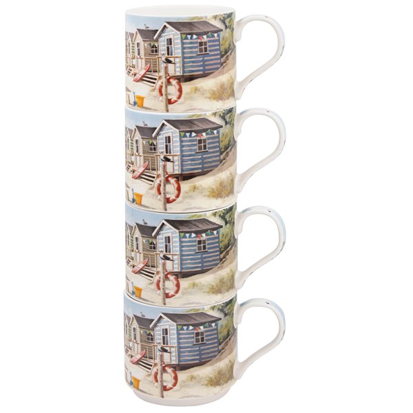 SANDY BEACH STACKING MUGS S4