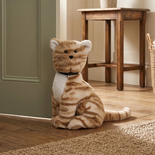 CAT DOORSTOP GINGER
