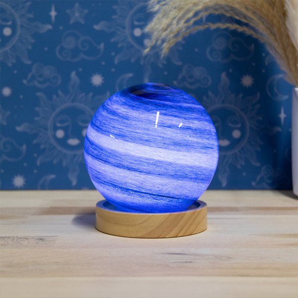 COSMIC PLANET LAMP DARK BLUE