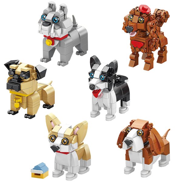 MINIBRICKS PUPPIES 6 ASST