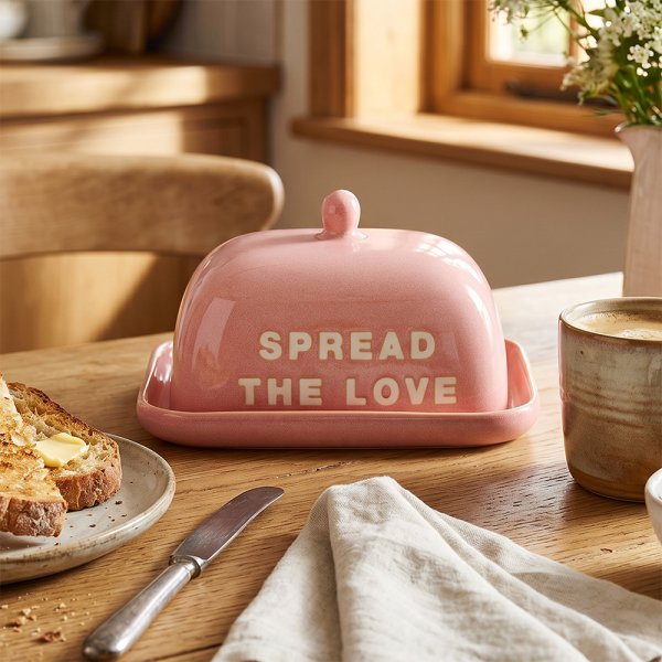 SPREAD THE LOVE BUTTER DISH