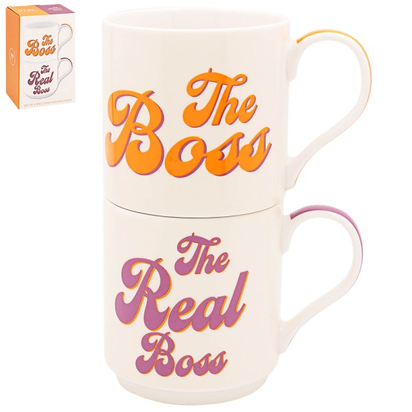 BOSS & REAL BOSS STACKING MUGS