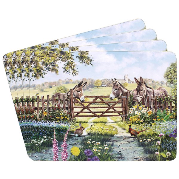 DONKEY PLACEMATS SET 4