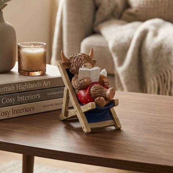 HIGHLAND COW DECK CHAIR