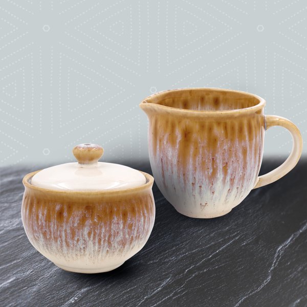 REACTIVE GLAZE SUGAR & CREAM