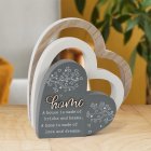 HOME 3D HEART PLAQUE