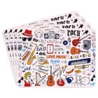 LOVE MUSIC PLACEMATS SET 4