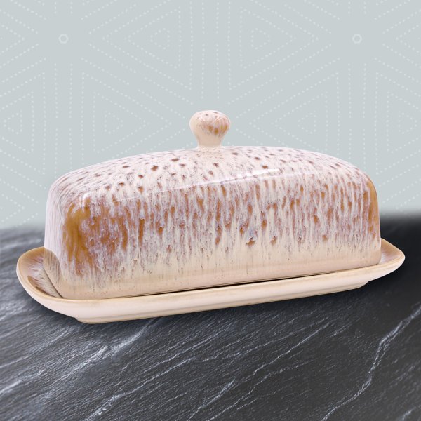 REACTIVE GLAZE BUTTER DISH