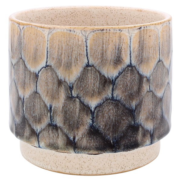 REACTIVE GLAZE PLANTER GRY11CM
