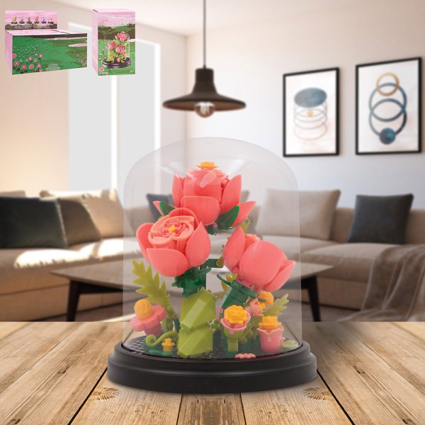 MINIBRICKS PINK ROSES