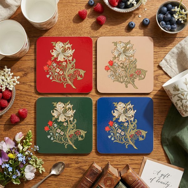 GOLDEN LILY COASTERS 4ASST