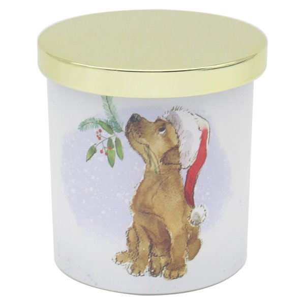 DOG WITH BERRIES CANDLE